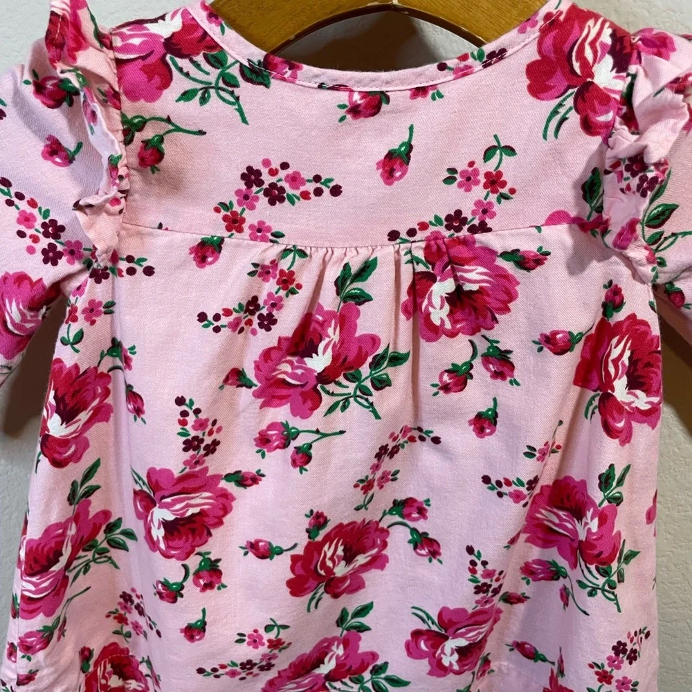 Baby Gap 6-12m Pink Floral Dress
